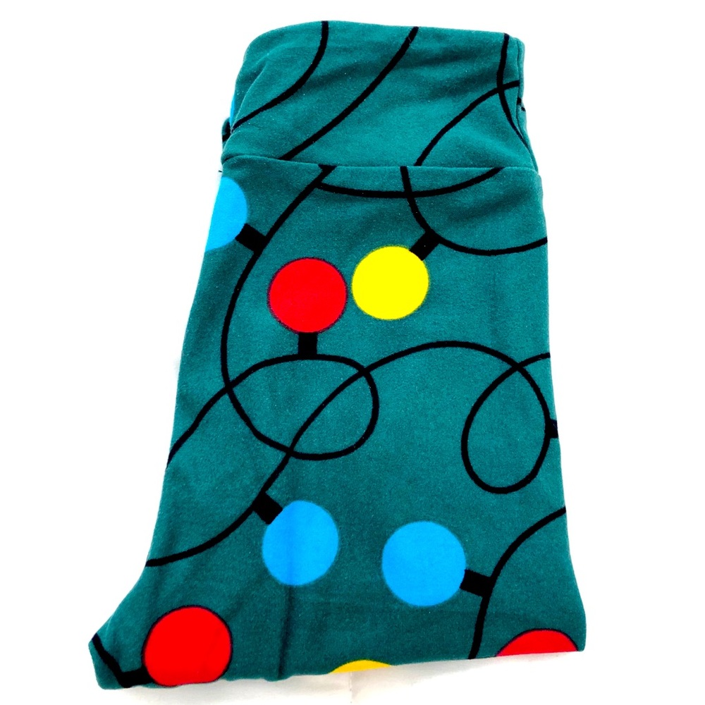 Christmas lights LuLaRoe kids SM leggings